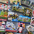 Fridge Magnets Peru Israel Romania Thailand Frankfurt Czech Vietnam Korea Ukraine Paris Holland California Souvenir Home Decor - Grand Goldman