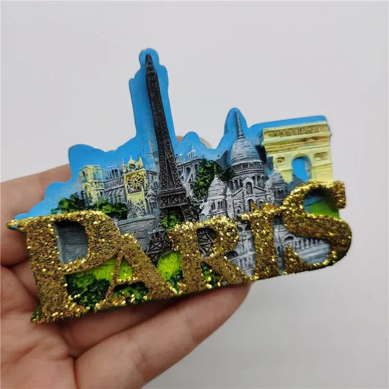 Fridge Magnets Peru Israel Romania Thailand Frankfurt Czech Vietnam Korea Ukraine Paris Holland California Souvenir Home Decor - Grand Goldman