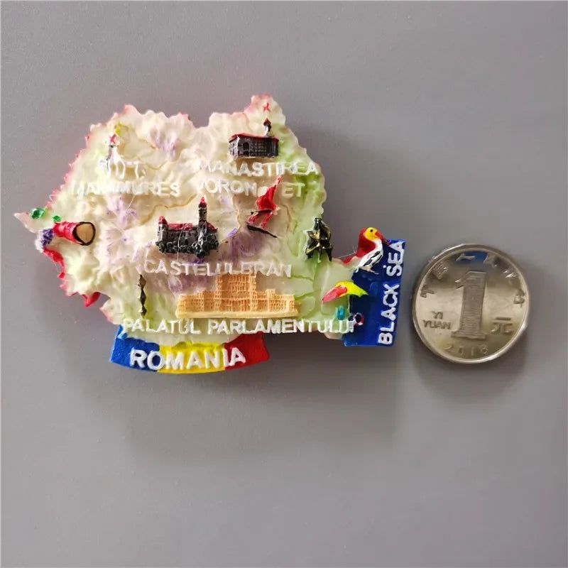 Fridge Magnets Peru Israel Romania Thailand Frankfurt Czech Vietnam Korea Ukraine Paris Holland California Souvenir Home Decor - Grand Goldman