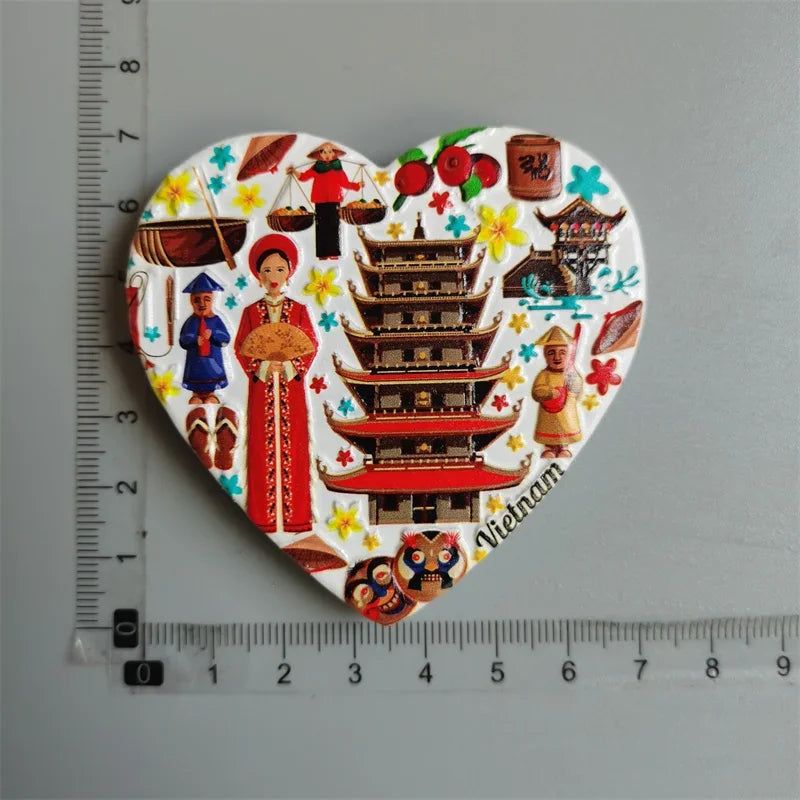 Fridge Magnets Peru Israel Romania Thailand Frankfurt Czech Vietnam Korea Ukraine Paris Holland California Souvenir Home Decor - Grand Goldman