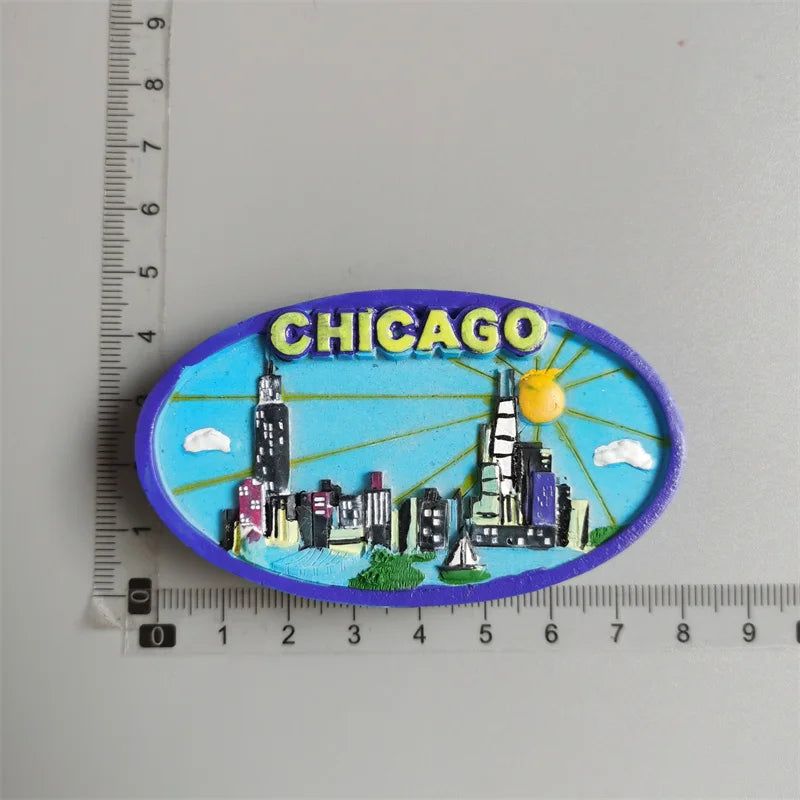 Fridge Magnets Spain Hamburg Germany Croatia Montenegro Sweden Bali Maldives Chicago USA Dubai India Lanzarote Collection Gifts - Grand Goldman