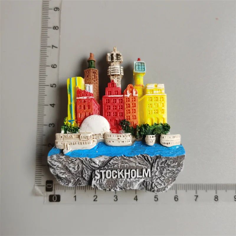 Fridge Magnets Spain Hamburg Germany Croatia Montenegro Sweden Bali Maldives Chicago USA Dubai India Lanzarote Collection Gifts - Grand Goldman