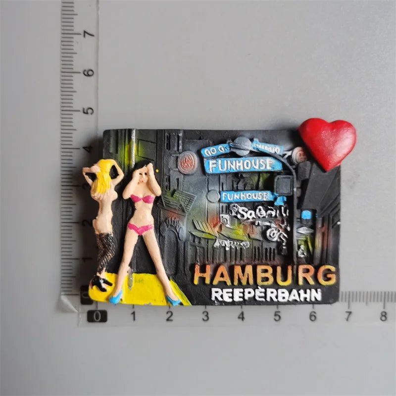 Fridge Magnets Spain Hamburg Germany Croatia Montenegro Sweden Bali Maldives Chicago USA Dubai India Lanzarote Collection Gifts - Grand Goldman