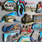 Fridge Magnets Spain Hamburg Germany Croatia Montenegro Sweden Bali Maldives Chicago USA Dubai India Lanzarote Collection Gifts - Grand Goldman