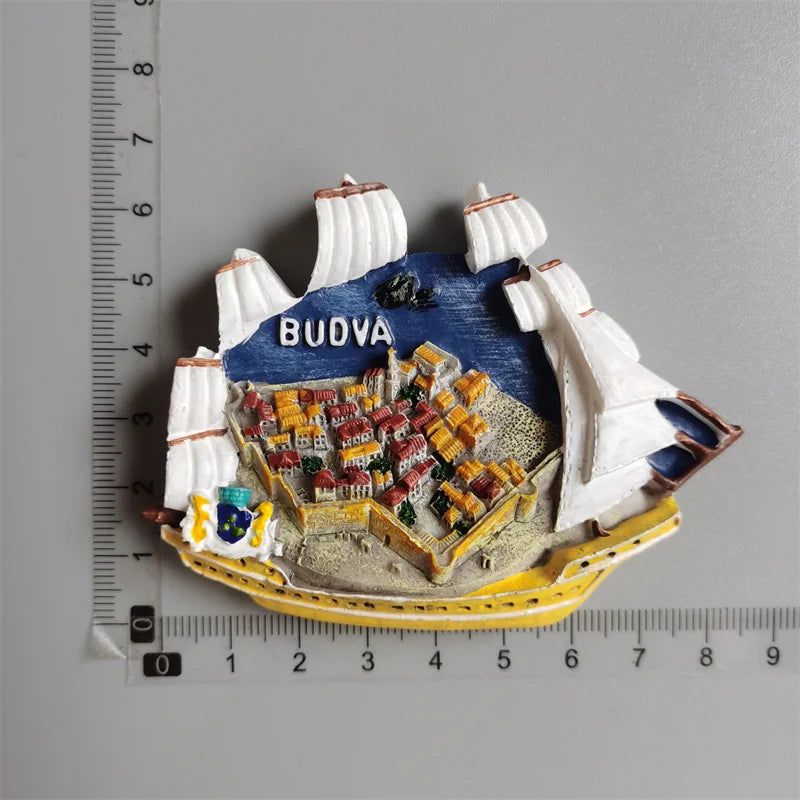 Fridge Magnets Spain Hamburg Germany Croatia Montenegro Sweden Bali Maldives Chicago USA Dubai India Lanzarote Collection Gifts - Grand Goldman