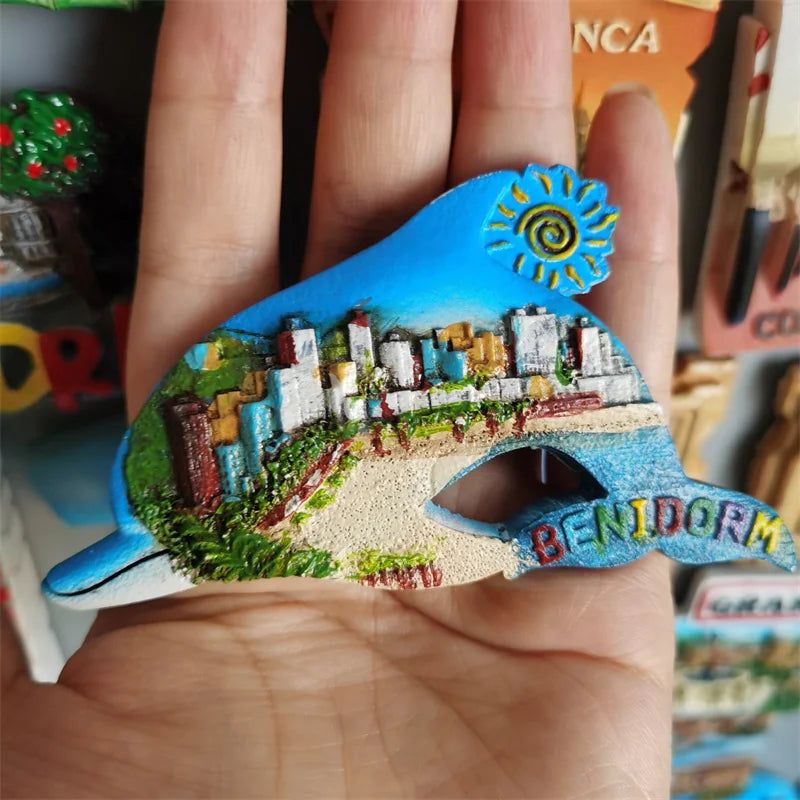 Fridge Magnets Spain Hamburg Germany Croatia Montenegro Sweden Bali Maldives Chicago USA Dubai India Lanzarote Collection Gifts - Grand Goldman