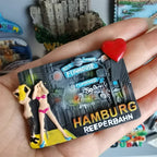 Fridge Magnets Spain Hamburg Germany Croatia Montenegro Sweden Bali Maldives Chicago USA Dubai India Lanzarote Collection Gifts - Grand Goldman