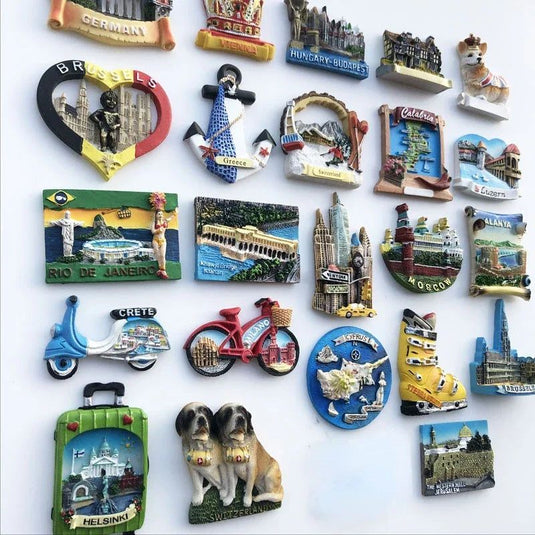 Fridge Magnets Split CROATIA Switzerland Luxembourg Greece Italy Austria Bordeaux Boston Cyprus Home Decor Souvenir Stickers - Grand Goldman