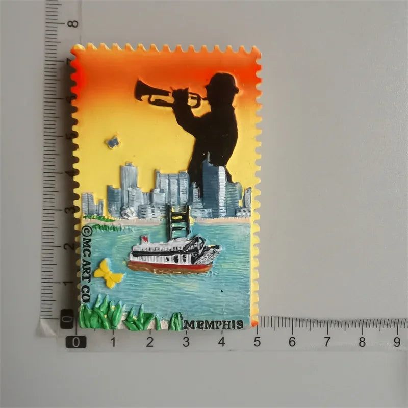Fridge Magnets Sticker Portugal Scotland Amsterdam Rhoders Greece Ireland Leon SPAIN New Orleans Magnetic Sticker Collection - Grand Goldman