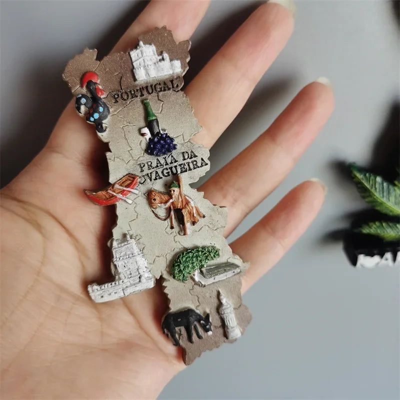 Fridge Magnets Sticker Portugal Scotland Amsterdam Rhoders Greece Ireland Leon SPAIN New Orleans Magnetic Sticker Collection - Grand Goldman