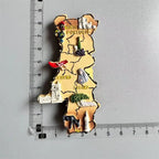 Fridge Magnets Sticker Portugal Scotland Amsterdam Rhoders Greece Ireland Leon SPAIN New Orleans Magnetic Sticker Collection - Grand Goldman