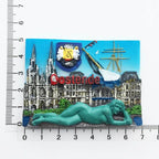 Fridge Magnets Strasbourg France Malmo Sweden VERONA Italy Berlin Germany Windsor UK Wroclaw Poland Israel Iran Luxembourg - Grand Goldman