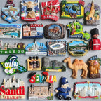 Fridge Magnets Tahiti France Denmark Spain Croatia Saudi Arabia Hawaii Saipan Egypt Qatar ICELAND BUDVA Germany Magnetic Sticker - Grand Goldman