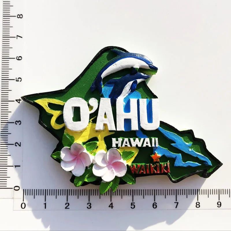 Fridge Magnets Tahiti France Denmark Spain Croatia Saudi Arabia Hawaii Saipan Egypt Qatar ICELAND BUDVA Germany Magnetic Sticker - Grand Goldman