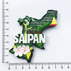 Fridge Magnets Tahiti France Denmark Spain Croatia Saudi Arabia Hawaii Saipan Egypt Qatar ICELAND BUDVA Germany Magnetic Sticker - Grand Goldman