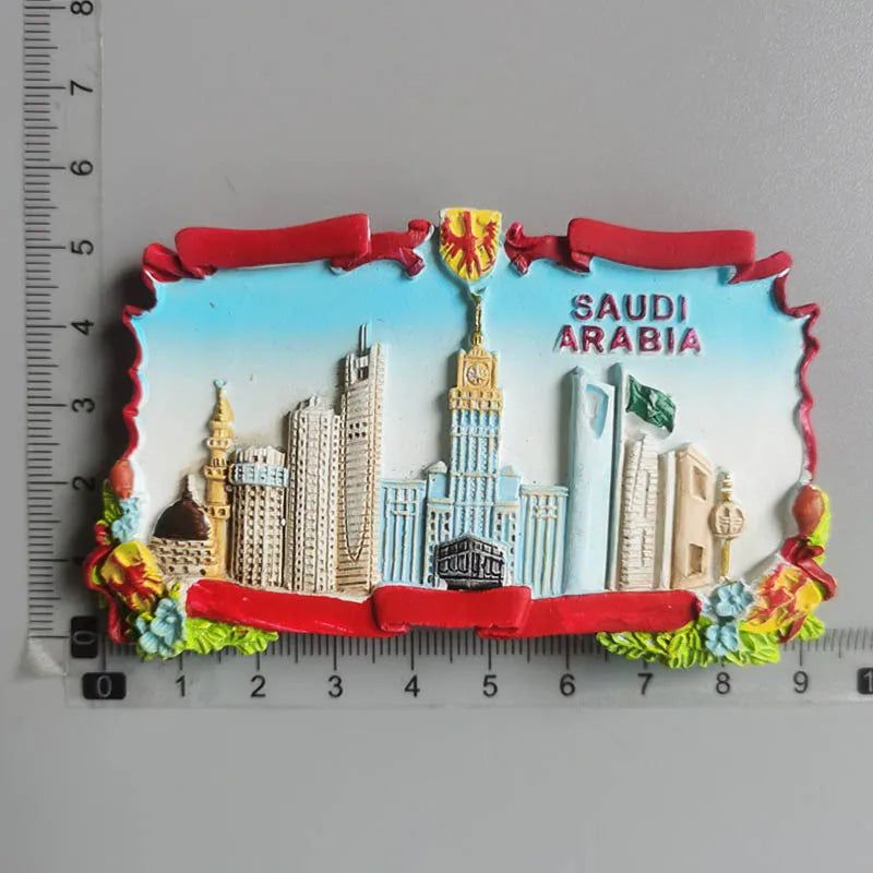 Fridge Magnets Tahiti France Denmark Spain Croatia Saudi Arabia Hawaii Saipan Egypt Qatar ICELAND BUDVA Germany Magnetic Sticker - Grand Goldman