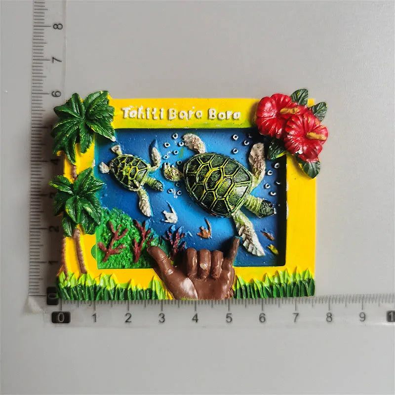 Fridge Magnets Tahiti France Denmark Spain Croatia Saudi Arabia Hawaii Saipan Egypt Qatar ICELAND BUDVA Germany Magnetic Sticker - Grand Goldman