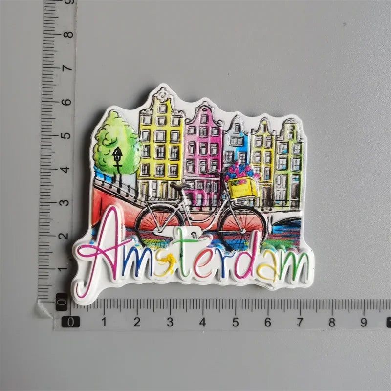 Fridge Magnets Tourist Souvenir France New Zealand Frankfurt Nevada Tenerife Spain Egypt Brussels Africa Amsterdam Berlin Saipan - Grand Goldman