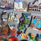 Fridge Magnets Tourist Souvenir France New Zealand Frankfurt Nevada Tenerife Spain Egypt Brussels Africa Amsterdam Berlin Saipan - Grand Goldman