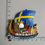 Fridge Magnets Tourist Souvenir Marseille France Copenhagen Denmark Norway Spain Stockholm Sweden USA Grete Greece Germany Gifts - Grand Goldman