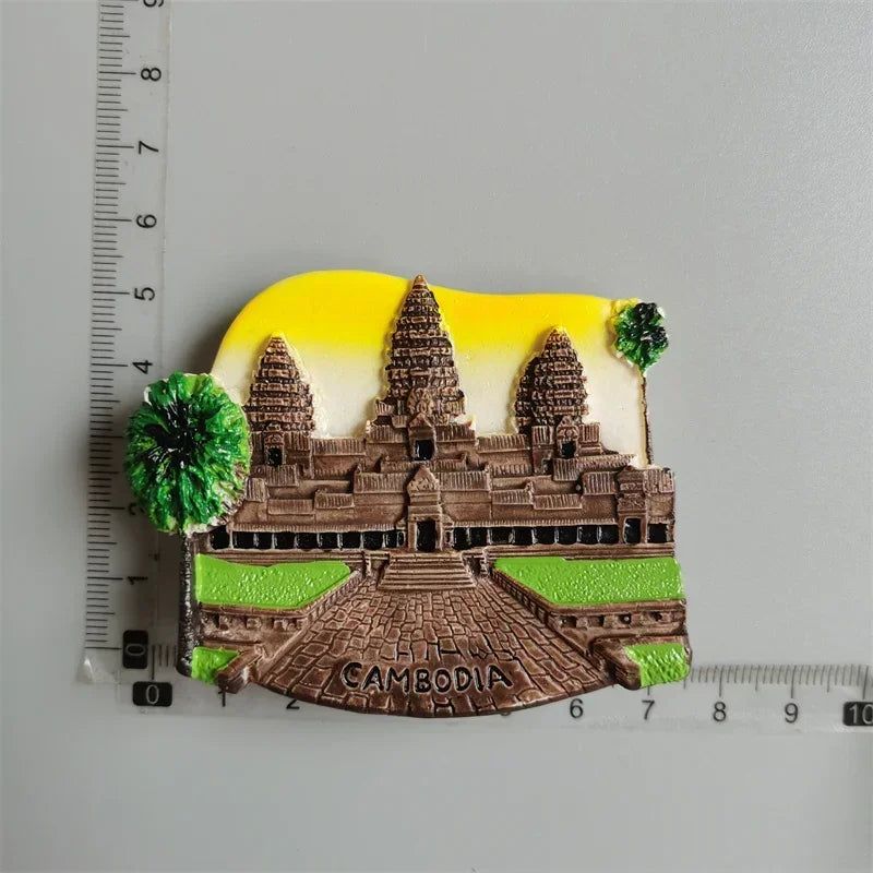 Fridge Magnets Travel Souvenir Vietnam Myanmar Lithuania Miami Hawaii Berlin Cambodia Bhutan Finland Bali Paris Home Decorations - Grand Goldman