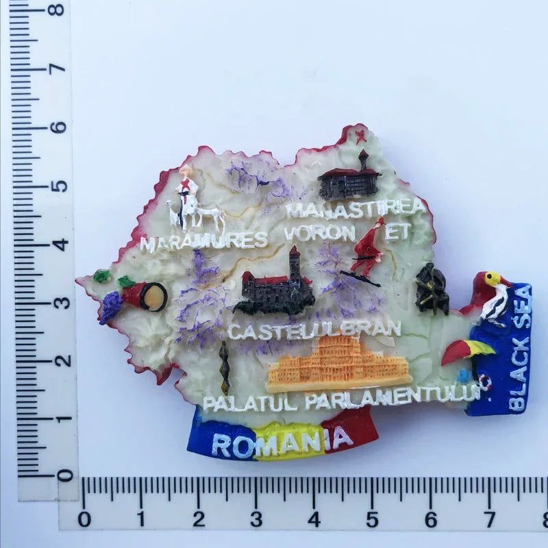 Fridge Magnets World Tourist  Souvenir Tallinn Estonia Riga Latvia Helsinki Finland Stockholm Dublin Dubai Romania Tokyo Japan - Grand Goldman