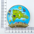 Fridge Magnets Would Tourist Souvenir Norway Dominicana Madrid Morocco Holland Korea Bali Thailand 3d Resin sticker Home Decor - Grand Goldman