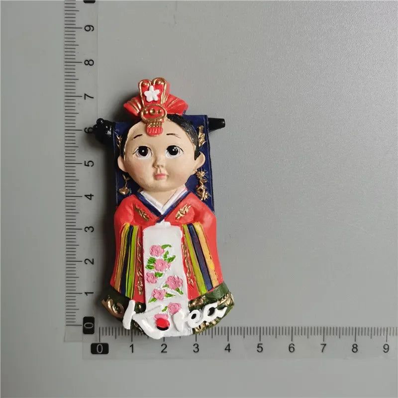 Fridge Magnets Would Tourist Souvenir Norway Dominicana Madrid Morocco Holland Korea Bali Thailand 3d Resin sticker Home Decor - Grand Goldman