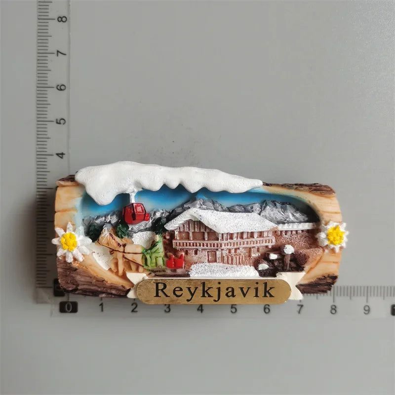 Fridge Magnets Would Tourist Souvenir Norway Dominicana Madrid Morocco Holland Korea Bali Thailand 3d Resin sticker Home Decor - Grand Goldman