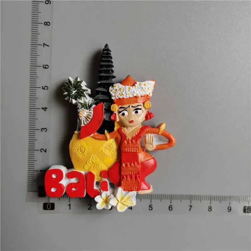 Fridge Magnets Would Tourist Souvenir Norway Dominicana Madrid Morocco Holland Korea Bali Thailand 3d Resin sticker Home Decor - Grand Goldman