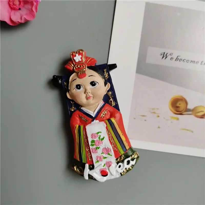 Fridge Magnets Would Tourist Souvenir Norway Dominicana Madrid Morocco Holland Korea Bali Thailand 3d Resin sticker Home Decor - Grand Goldman