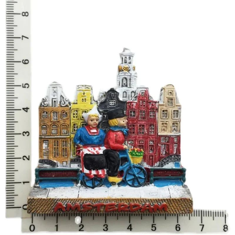 Fridge Magnets Would Tourist Souvenir Norway Dominicana Madrid Morocco Holland Korea Bali Thailand 3d Resin sticker Home Decor - Grand Goldman