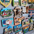 Fridge Magnets of Sweden Johannesburg CANCUN Mexico Hawaii  American Iceland Finland Tenerife California Toledo Collection Decor - Grand Goldman