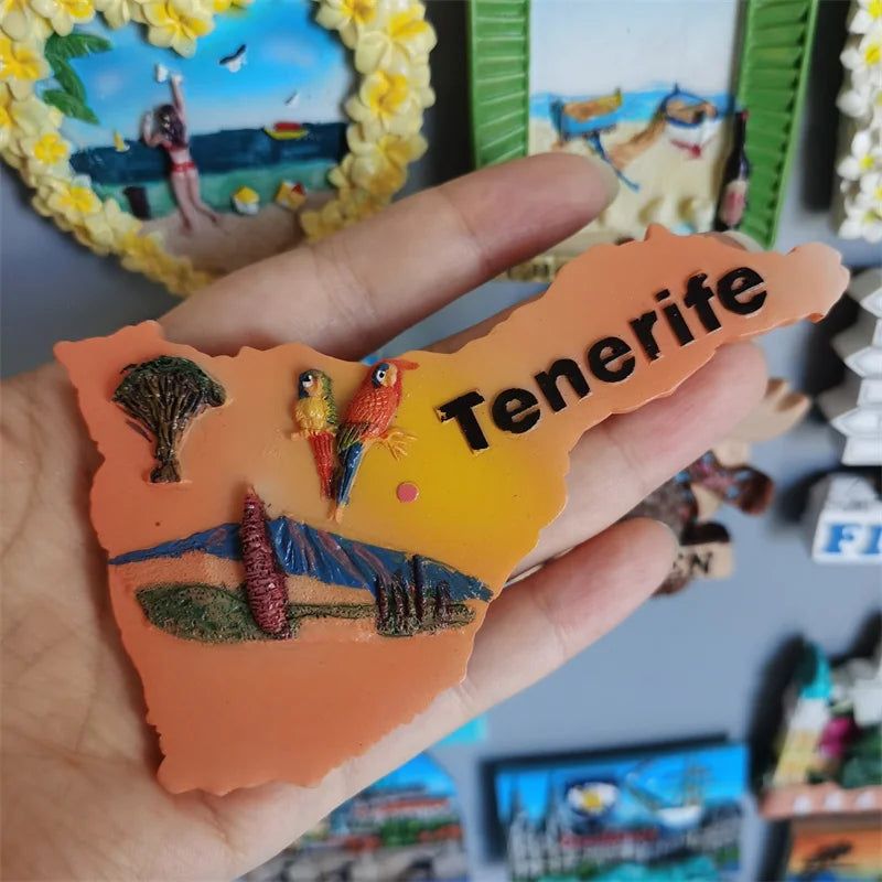 Fridge Magnets of Sweden Johannesburg CANCUN Mexico Hawaii  American Iceland Finland Tenerife California Toledo Collection Decor - Grand Goldman