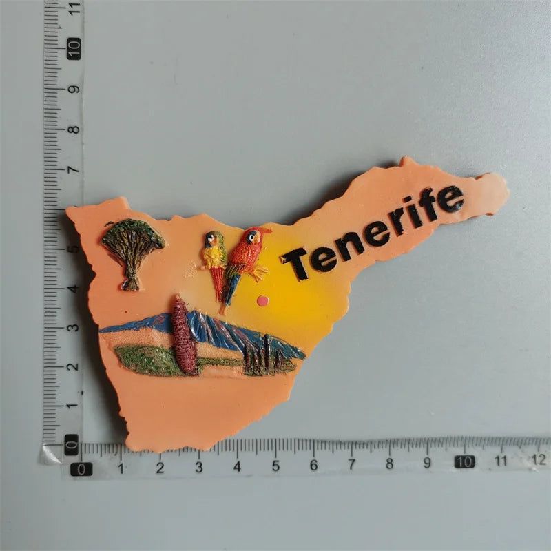 Fridge Magnets of Sweden Johannesburg CANCUN Mexico Hawaii  American Iceland Finland Tenerife California Toledo Collection Decor - Grand Goldman