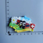 Fridge Magnets of Switzerland Geneva Berne Wolli Zermatt BERLIN Germany Car Vienna Salzburg Mozart Austria Collection Home Decor - Grand Goldman