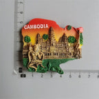 Fridge magnet Panama Dubai France Italy Cambodia Turkey Italy Greece Germany Switzerland Tourism Souvenir Refrigerator Sticker - Grand Goldman