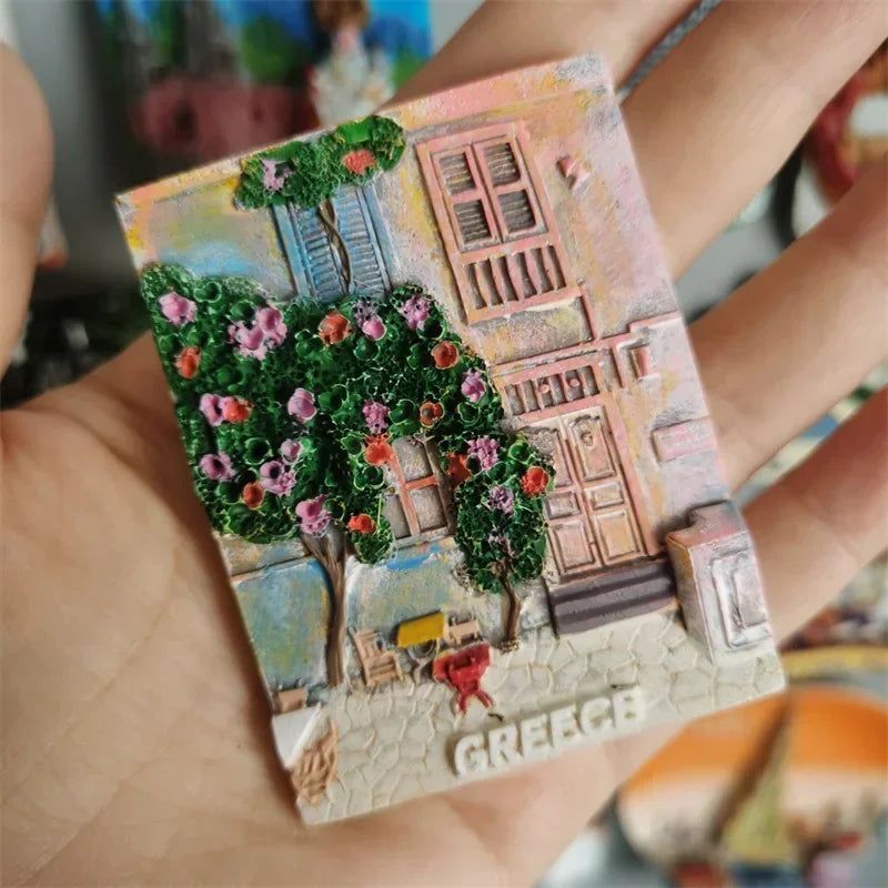 Fridge magnet Panama Dubai France Italy Cambodia Turkey Italy Greece Germany Switzerland Tourism Souvenir Refrigerator Sticker - Grand Goldman