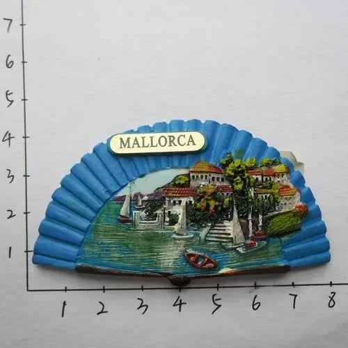 Fridge magnet spain Tourism souvenir European Mallorca Refrigerator magnetic Stickers for home decoration Travel Gifts - Grand Goldman