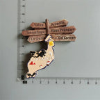 Fridge magnets Lanzarote Tenerife Gran canaria Algarve Canada Monaco Jerusalem South Africa Frankfurt Germany tourist souvenir - Grand Goldman