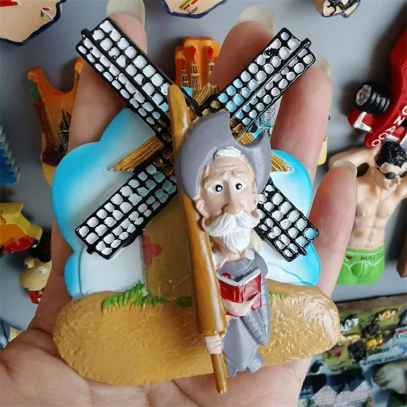 Fridge magnets Lanzarote Tenerife Gran canaria Algarve Canada Monaco Jerusalem South Africa Frankfurt Germany tourist souvenir - Grand Goldman