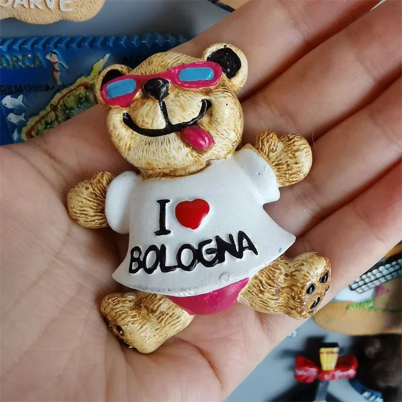 Fridge magnets Lanzarote Tenerife Gran canaria Algarve Canada Monaco Jerusalem South Africa Frankfurt Germany tourist souvenir - Grand Goldman