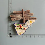 Fridge magnets Lanzarote Tenerife Gran canaria Algarve Canada Monaco Jerusalem South Africa Frankfurt Germany tourist souvenir - Grand Goldman