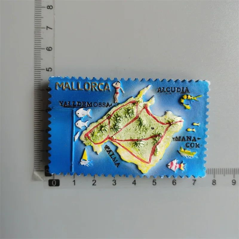 Fridge magnets Lanzarote Tenerife Gran canaria Algarve Canada Monaco Jerusalem South Africa Frankfurt Germany tourist souvenir - Grand Goldman