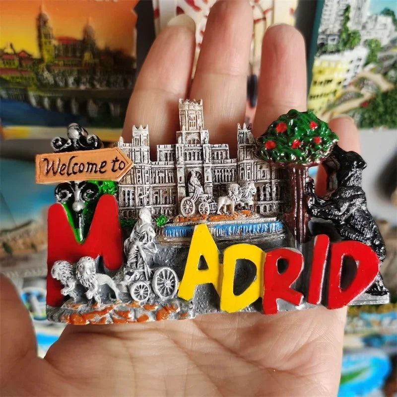 Fridge magnets Pompeii Italy GRAZ Austria Cordora Mardrid Croatia Bordeaux Liverpool Stockholm Sweden Porto Bulgaria Chicago USA - Grand Goldman