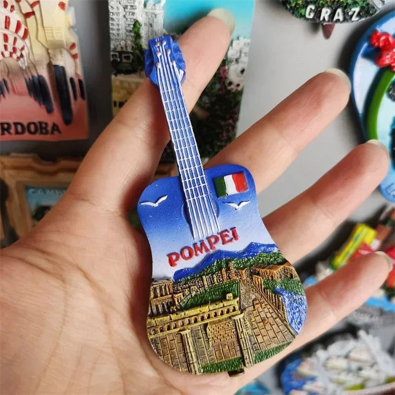 Fridge magnets Pompeii Italy GRAZ Austria Cordora Mardrid Croatia Bordeaux Liverpool Stockholm Sweden Porto Bulgaria Chicago USA - Grand Goldman