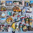 Fridge magnets Ronda Verona Italy Praha Ronda Greece Brasil Dominica Dubai Roma Tenerife Thailand Maldives Mexico Turkey sticker - Grand Goldman