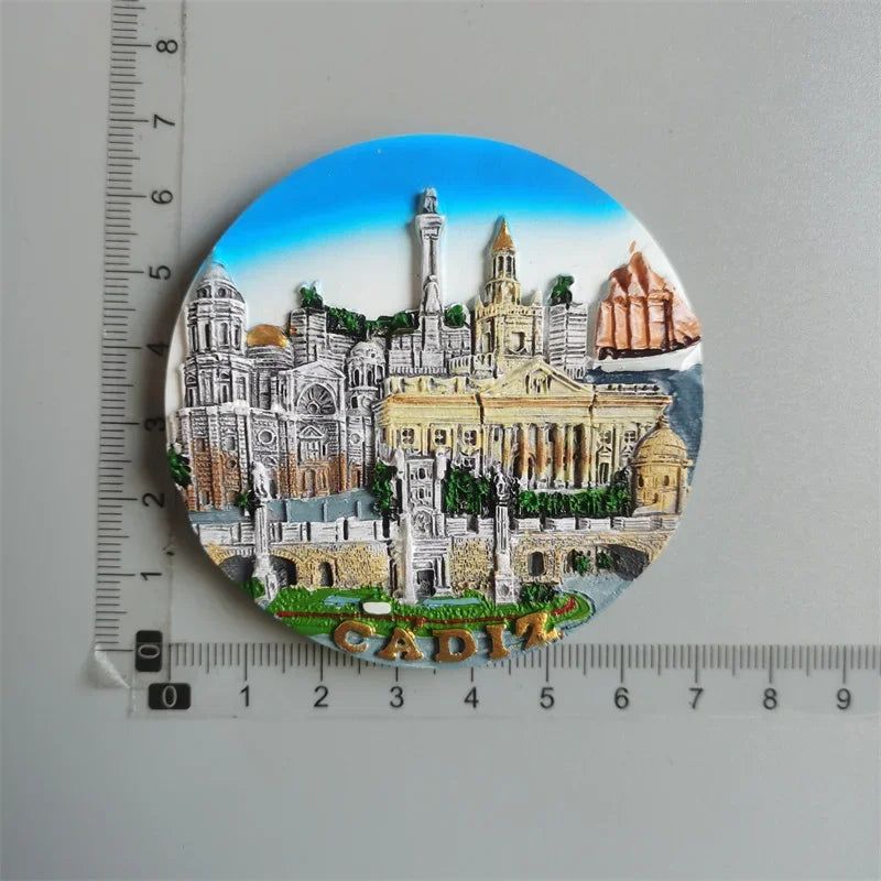 Fridge magnets Ronda Verona Italy Praha Ronda Greece Brasil Dominica Dubai Roma Tenerife Thailand Maldives Mexico Turkey sticker - Grand Goldman