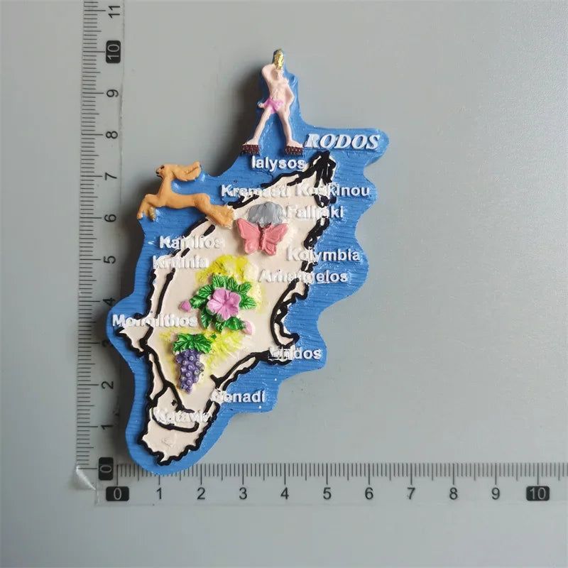 Fridge magnets Ronda Verona Italy Praha Ronda Greece Brasil Dominica Dubai Roma Tenerife Thailand Maldives Mexico Turkey sticker - Grand Goldman