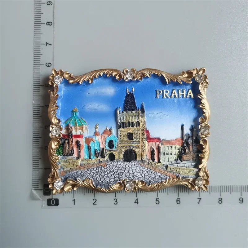 Fridge magnets Ronda Verona Italy Praha Ronda Greece Brasil Dominica Dubai Roma Tenerife Thailand Maldives Mexico Turkey sticker - Grand Goldman